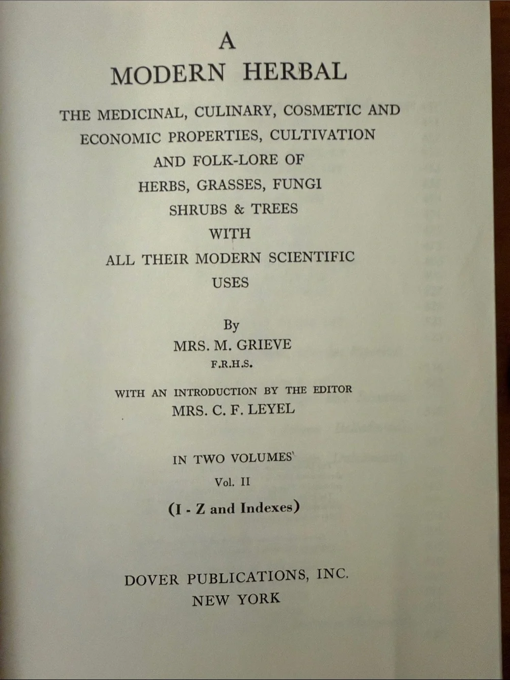 A Modern Herbal Volume II by - Teal Cover
